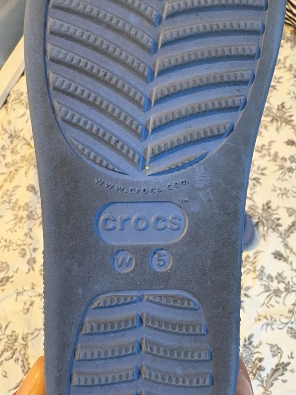 CROCS platform - Kids Blue Slide Sandals